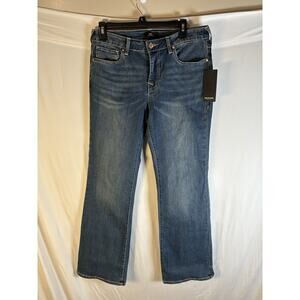 Womens True Religion Becca Mid Rise Boot Cut Medium Blue Jeans Size 29 Y2K